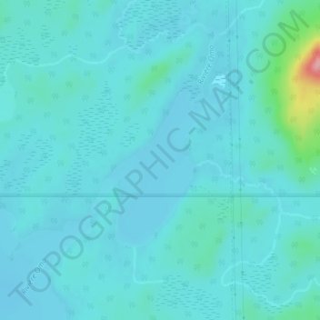 Carte topographique Lac Omo, altitude, relief