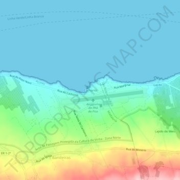 Carte topographique Cachorro, altitude, relief