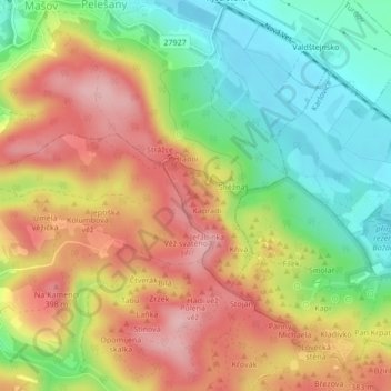 Carte topographique Marienkäfer, altitude, relief
