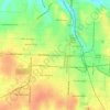 Carte topographique West Joplin, altitude, relief