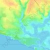 Carte topographique Les Hautes Mers, altitude, relief