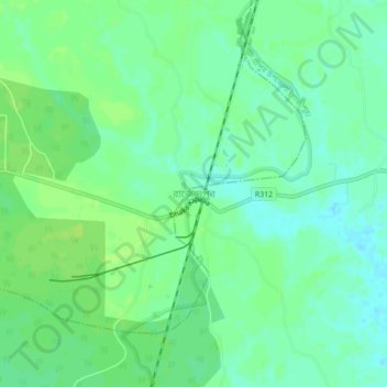 Carte topographique Rajendrapur, altitude, relief