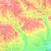 Carte topographique Polk, altitude, relief