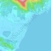 Carte topographique บ้านหัวถนน, altitude, relief