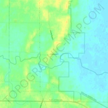 Carte topographique Eldorado, altitude, relief