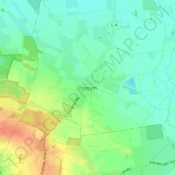 Carte topographique Dörpum, altitude, relief
