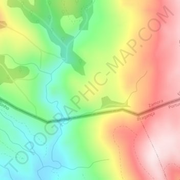 Carte topographique Longres, altitude, relief