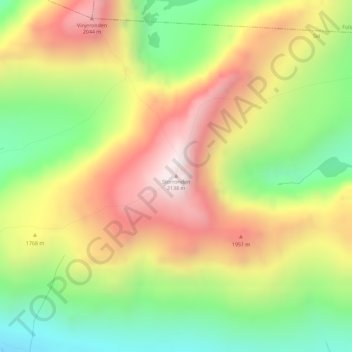 Carte topographique Storronden, altitude, relief