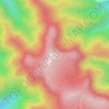 Carte topographique Mount Kipipiri, altitude, relief