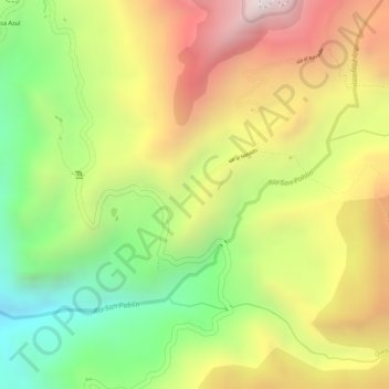 Carte topographique Ritacuba, altitude, relief