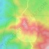 Carte topographique ดอยแม่อูคอ, altitude, relief