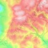 Carte topographique Um al Usud, altitude, relief