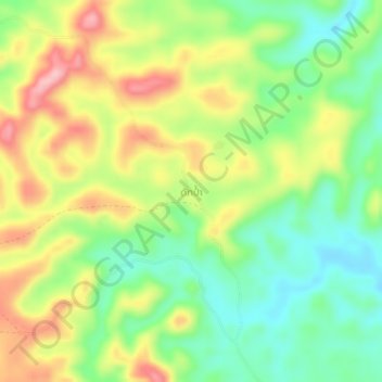 Carte topographique Dakpam, altitude, relief