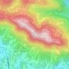Carte topographique Rich Mountain, altitude, relief