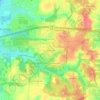 Carte topographique Alpine Hills, altitude, relief