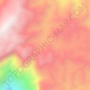 Carte topographique Angostura, altitude, relief