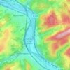 Carte topographique Gedern, altitude, relief