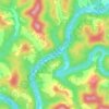 Carte topographique Glendon, altitude, relief