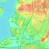 Carte topographique Täby kyrkby, altitude, relief