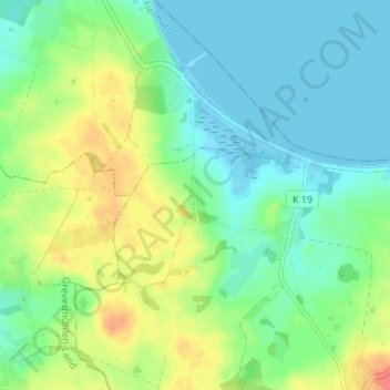 Carte topographique Wohlenhagen, altitude, relief