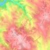 Carte topographique Cessac, altitude, relief