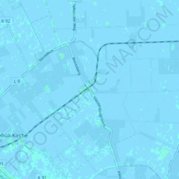 Carte topographique Blocksberg, altitude, relief