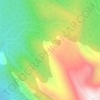 Carte topographique Rocky Mountains, altitude, relief