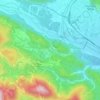 Carte topographique Chiàulis, altitude, relief