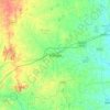 Carte topographique Mandya, altitude, relief