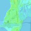 Carte topographique Tuban, altitude, relief