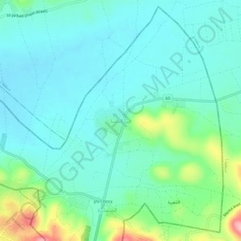 Carte topographique Bir al-Basha, altitude, relief