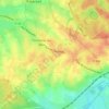 Carte topographique Les Lignes, altitude, relief