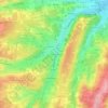 Carte topographique Le Petit Passeloup, altitude, relief