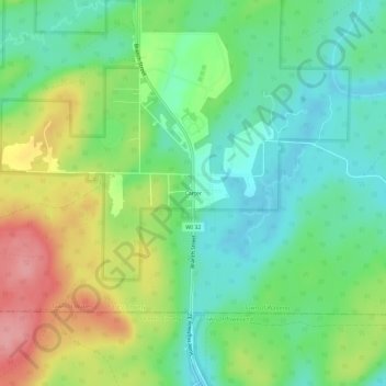 Carte topographique Carter, altitude, relief