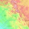Carte topographique Qada Raniyah, altitude, relief