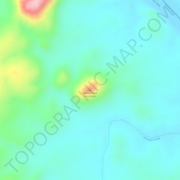 Carte topographique Blackfellow Mountain, altitude, relief