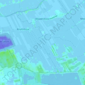 Carte topographique Moordorf, altitude, relief