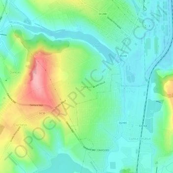 Carte topographique Horpaz, altitude, relief