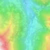 Carte topographique Les Senards, altitude, relief