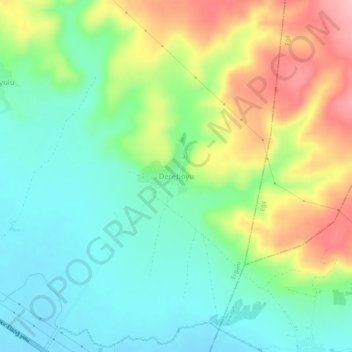 Carte topographique Dereboyu, altitude, relief