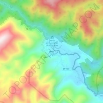 Carte topographique Serra, altitude, relief