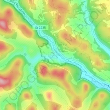 Carte topographique Ransbach, altitude, relief
