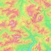 Carte topographique Livinallongo del Col di Lana, altitude, relief