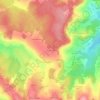 Carte topographique Les Laurents, altitude, relief