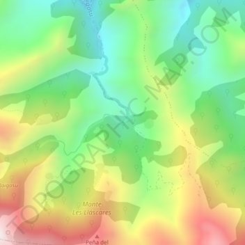 Carte topographique El Bayu, altitude, relief