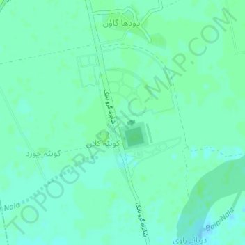 Carte topographique Kartarpur, altitude, relief