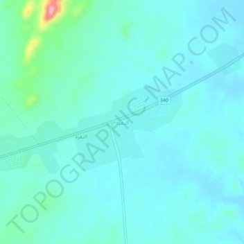 Carte topographique Nakra, altitude, relief