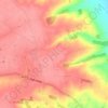 Carte topographique North Elkington, altitude, relief