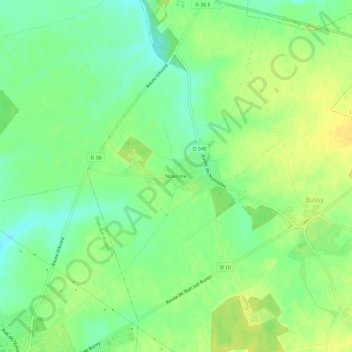 Carte topographique Nizerolle, altitude, relief