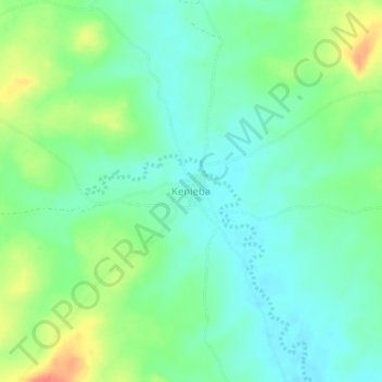 Carte topographique Kenieba, altitude, relief